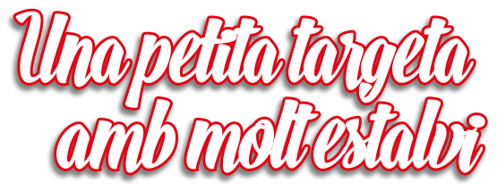 Una petita targeta amb molt estalvi