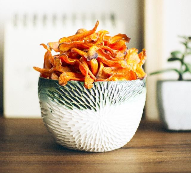 Chips de zanahoria