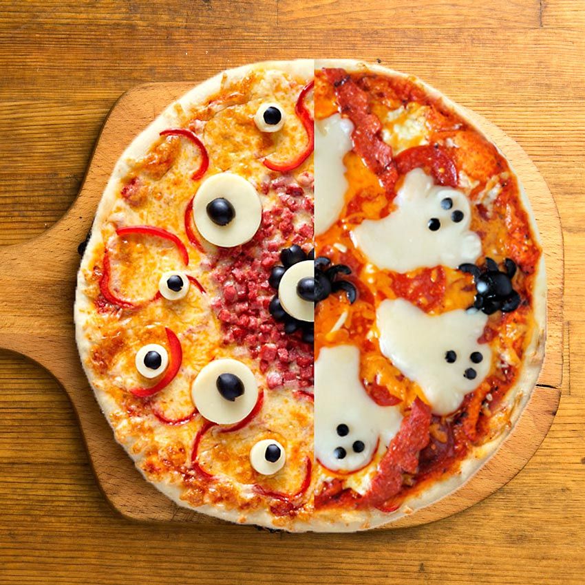 HALLOWEEN-PIZZA Pizza de Halloween