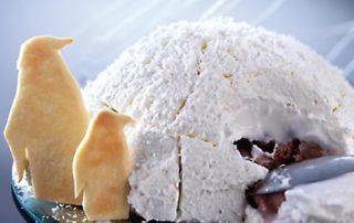 Iglú helado de coco