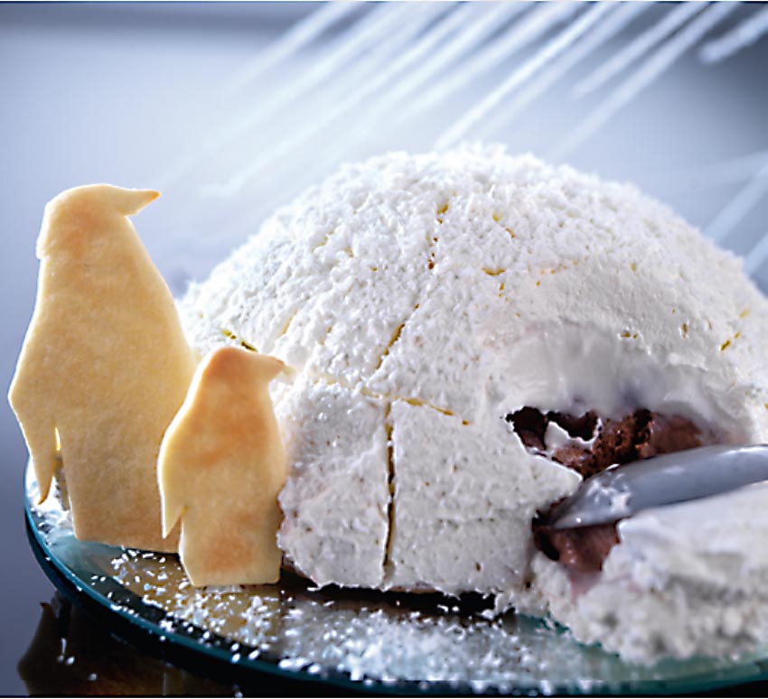 Iglú helado de coco