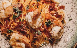Pasta con marisco