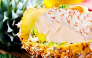 Piña rellena