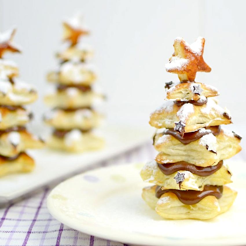 Postre árbol Navidad