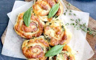 Roll espinacas y queso