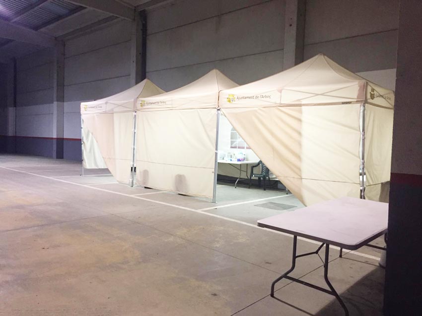 Carpa recogida alimentos